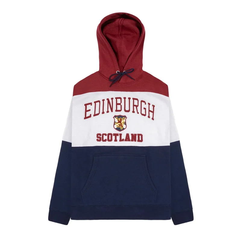 edinburgh 3 panel color hoodie