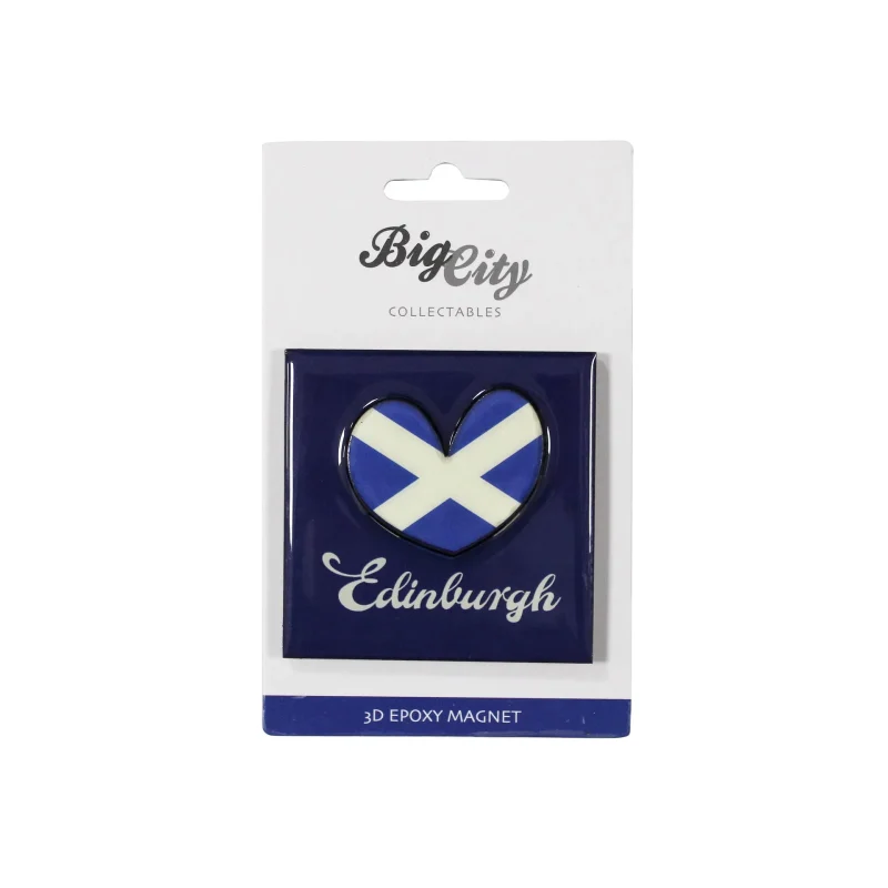 edinburgh 3d heart magnet big city design