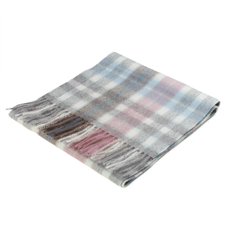 edinburgh cashmere galaxy plaid scarf uniform