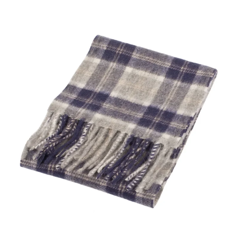 edinburgh cashmere mini scarf in bannockbane silver