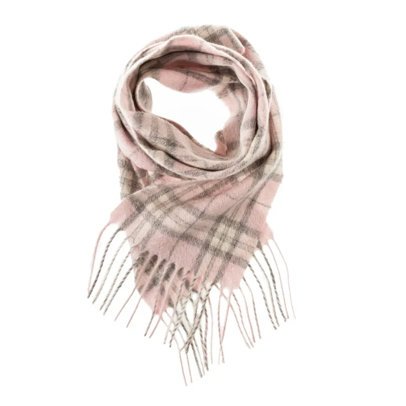 edinburgh cashmere mini scarf in pale pink