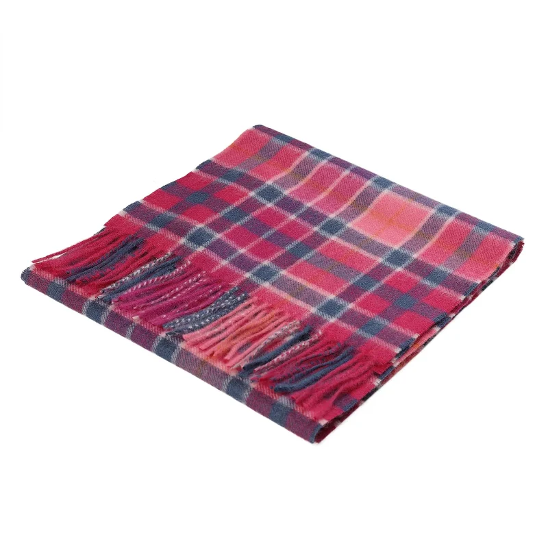 edinburgh cashmere scarf buchanan raspberry