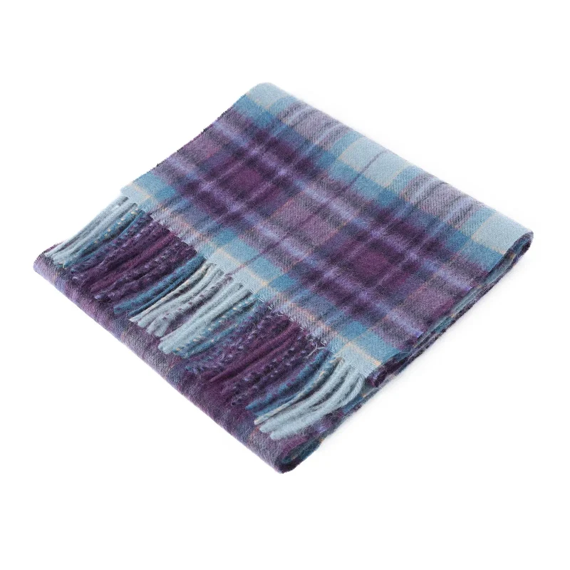 edinburgh cashmere scarf mackellar blue