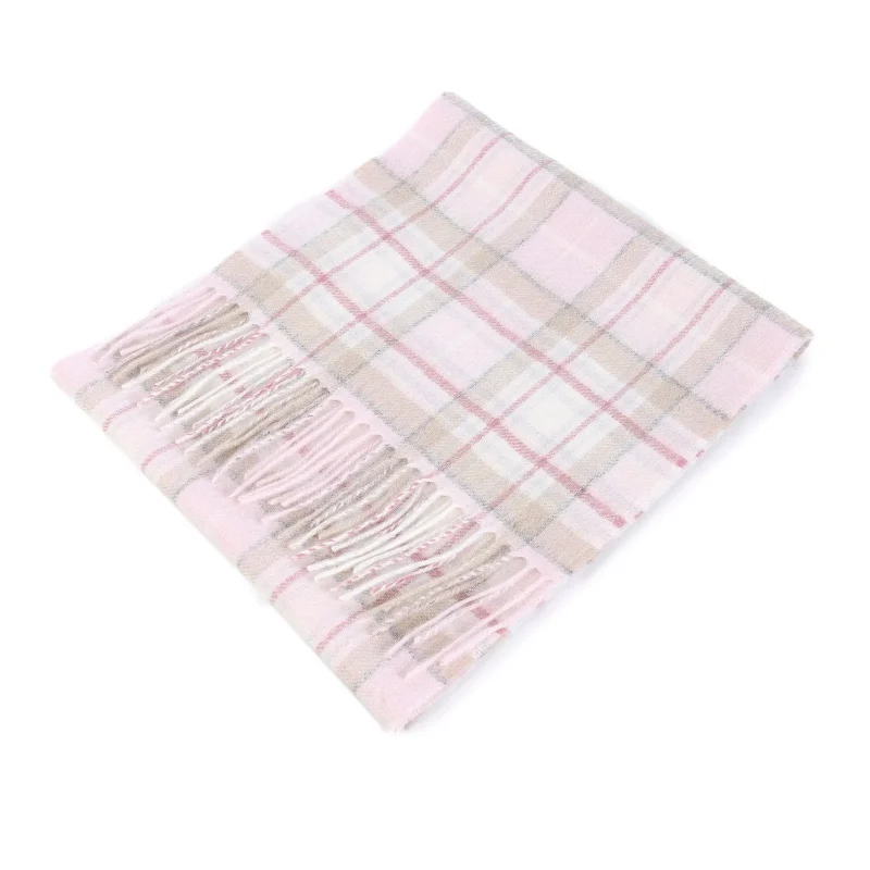 edinburgh cashmere scarf pink mackellar