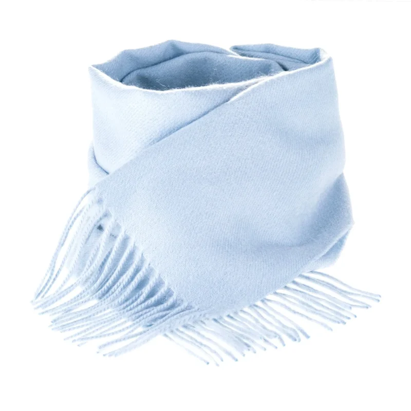 edinburgh cashmere scarf soft baby blue