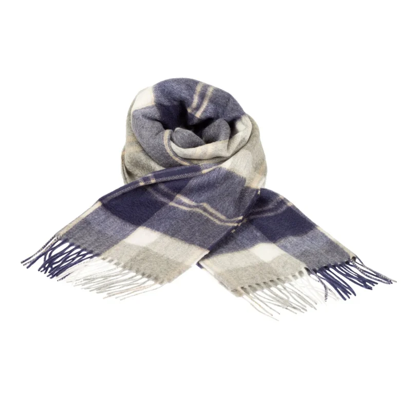 edinburgh cashmere wide scarf bannockbane silver