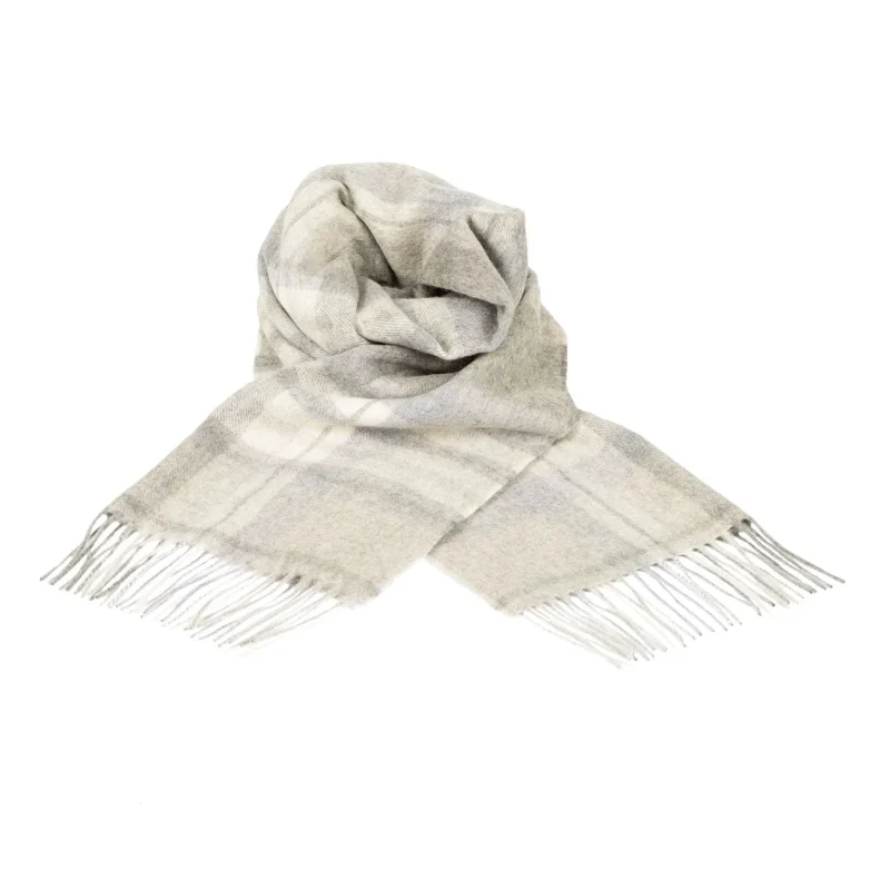 edinburgh cashmere wide scarf molton check