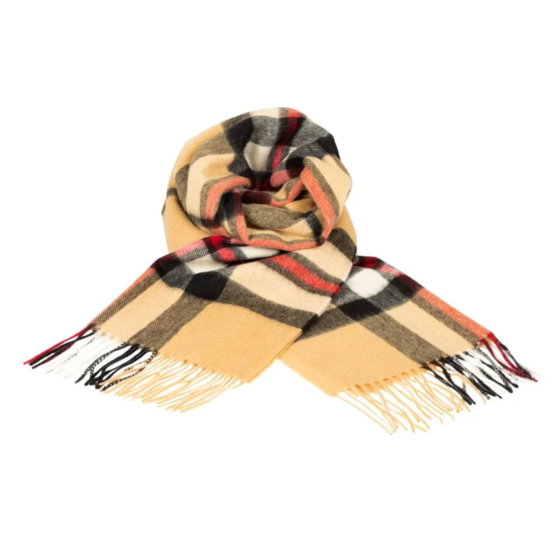 edinburgh cashmere wide scarf thomson camel