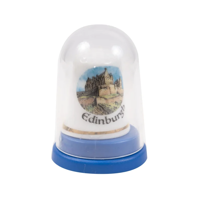 edinburgh castle bone china thimble