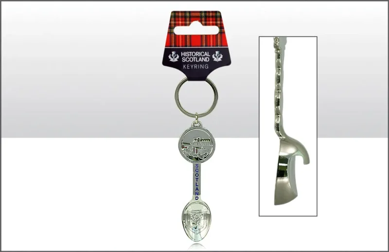 edinburgh castle bottle opener keyring