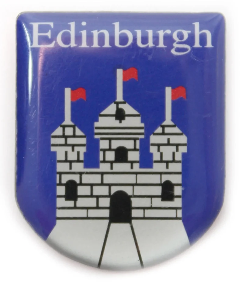 edinburgh castle enamel pin badge