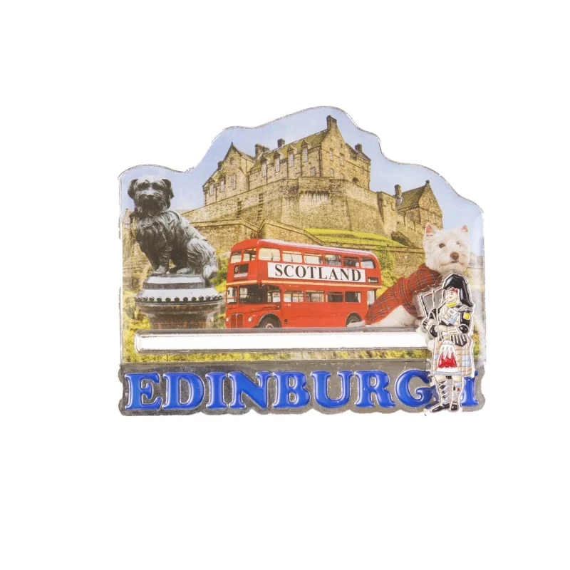 edinburgh castle resin magnet 1