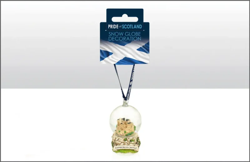 edinburgh castle snowglobe 45mm decor