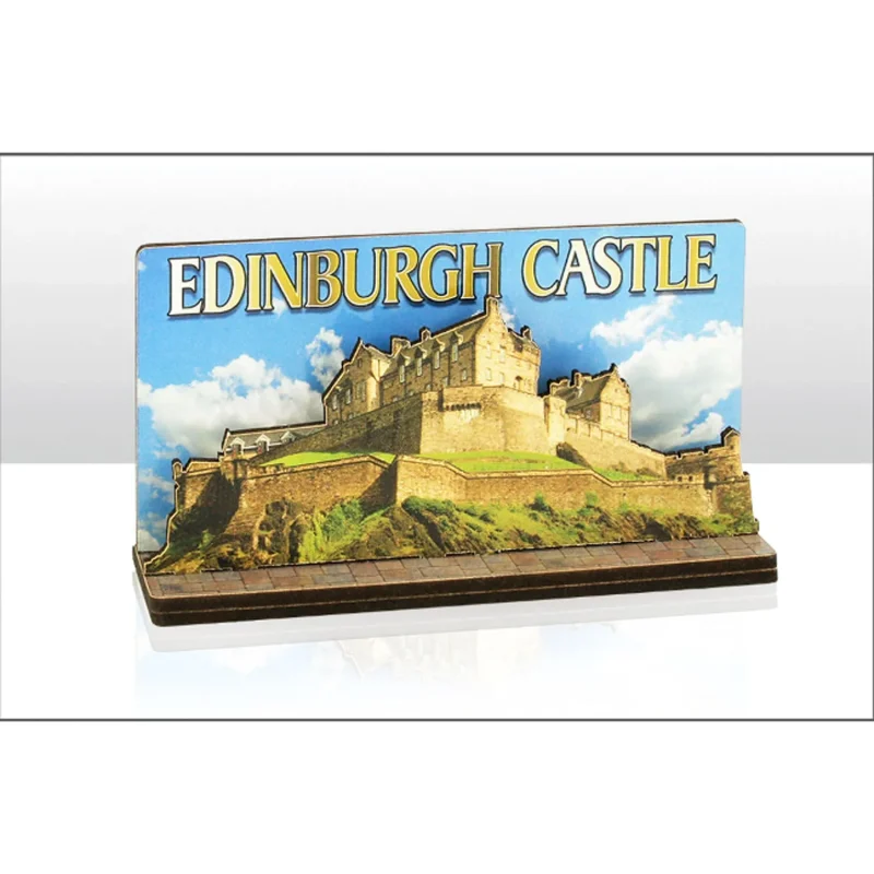 edinburgh castle wooden photo frame