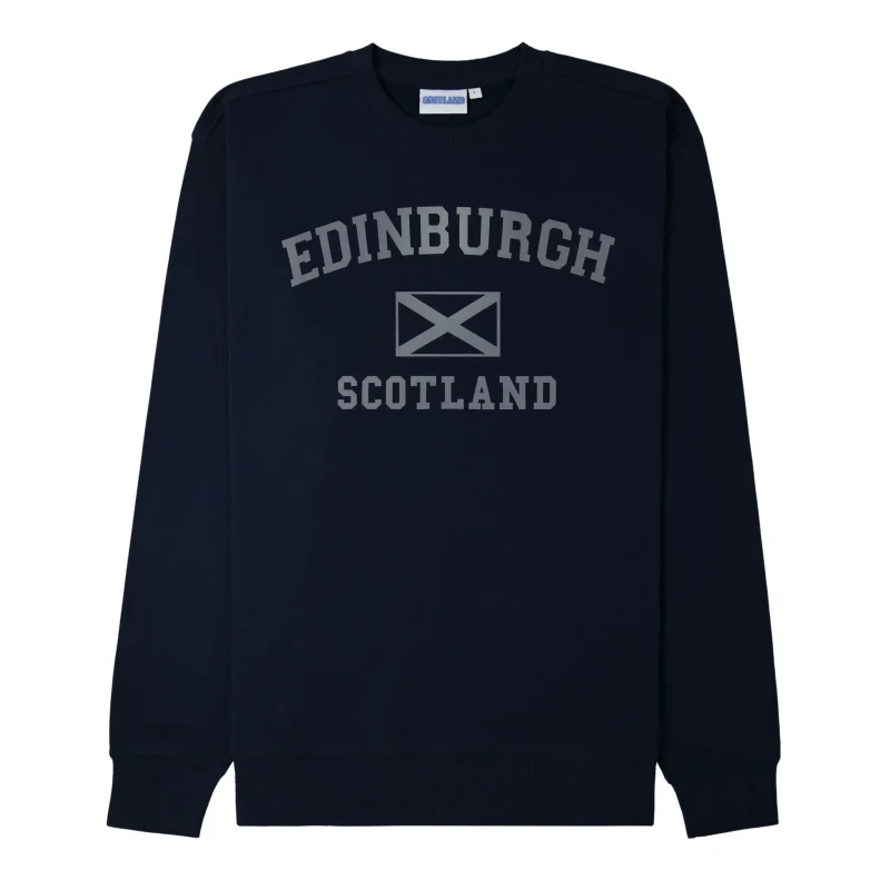 edinburgh harvard reflective crew sweatshirt