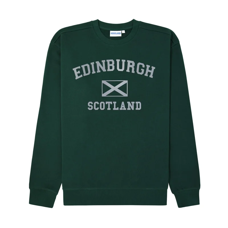 edinburgh harvard reflective crewneck sweatshirt