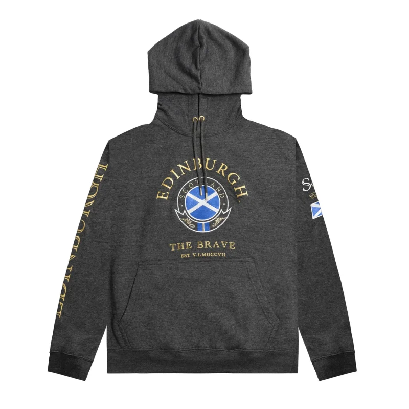 edinburgh hooded sweatshirt scotland saltire flag design