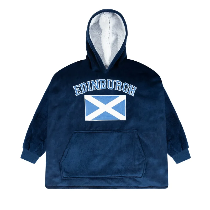 edinburgh kids cozy hooded blanket