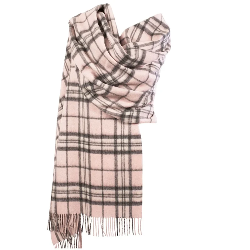 edinburgh lambswool pale pink stole by thomson