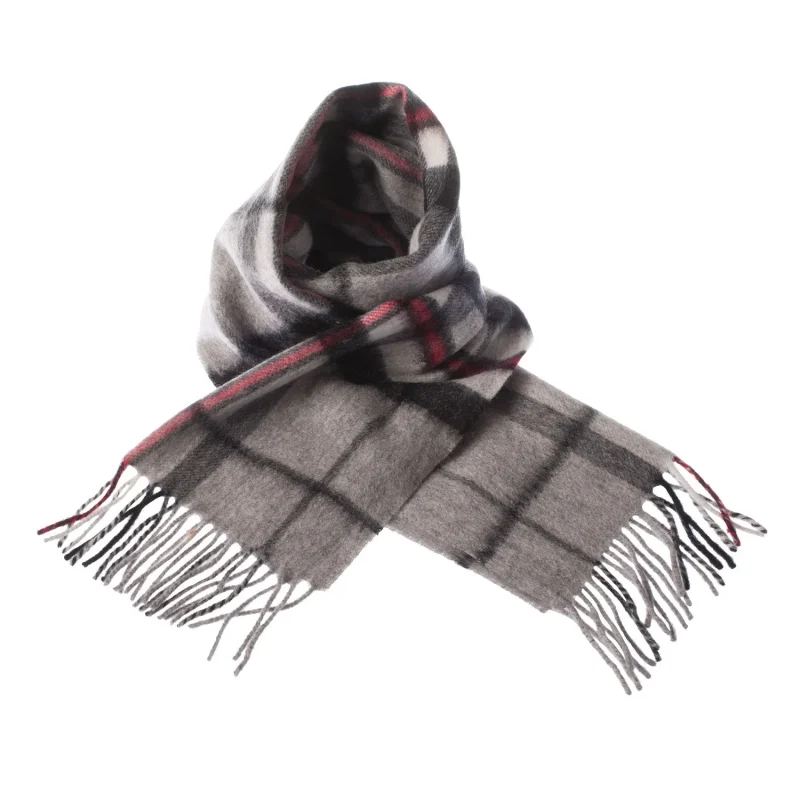 edinburgh lambswool scarf in thomson grey