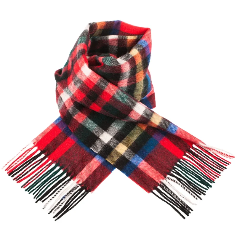 edinburgh lambswool scarf royal stewart plaid