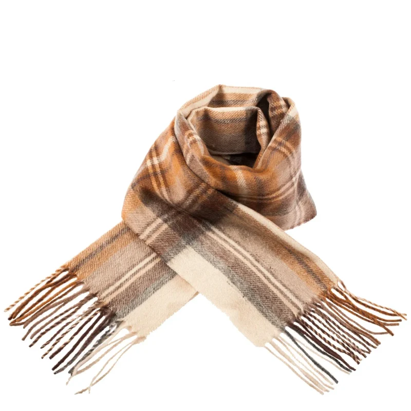 edinburgh lambswool scarf stewart natural