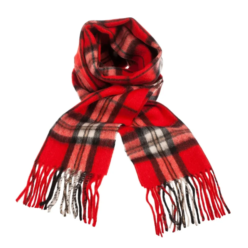 edinburgh lambswool scarf thomson red