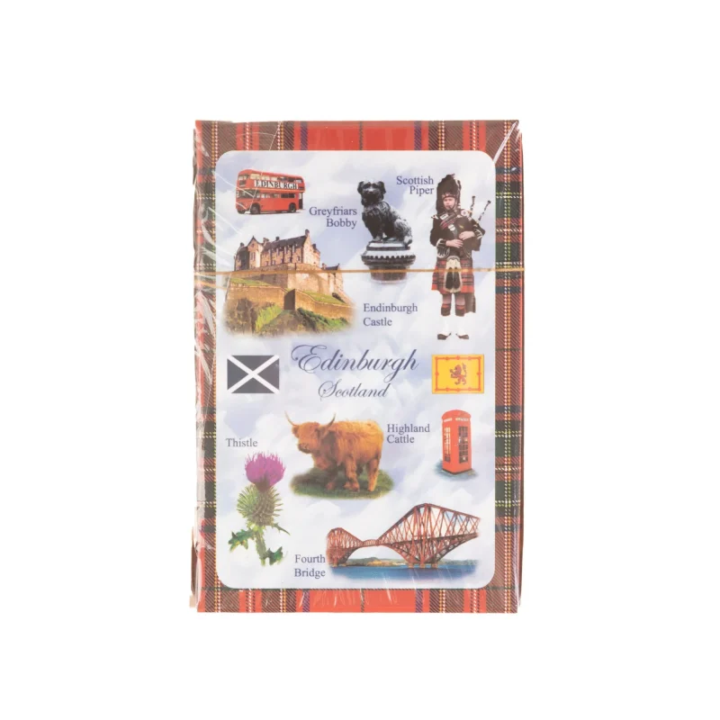 edinburgh multi design playing cards