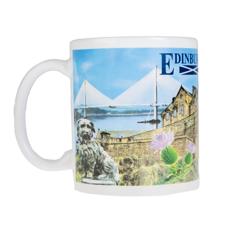 edinburgh multi mug white ceramic