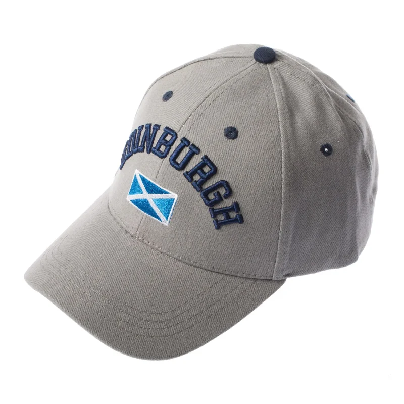 edinburgh saltire 3d grey baseball cap