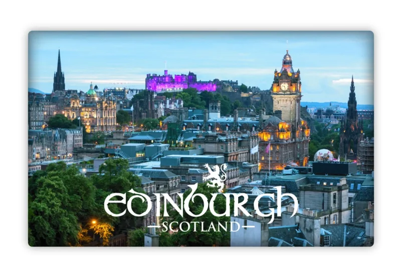 edinburgh scenic tin magnet 1