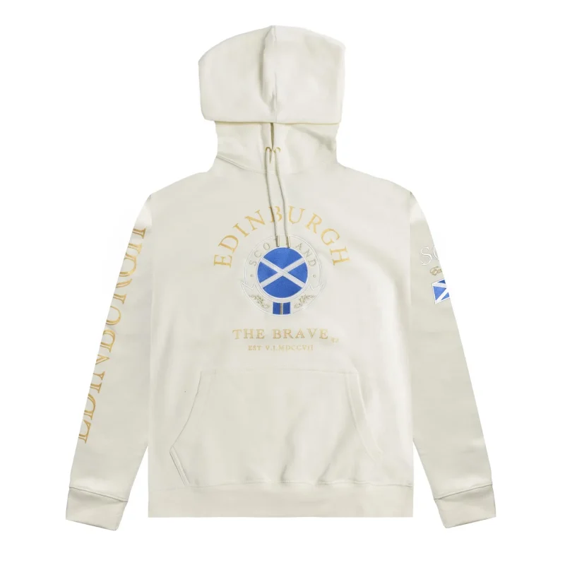 edinburgh scotland brave gold circle hoodie