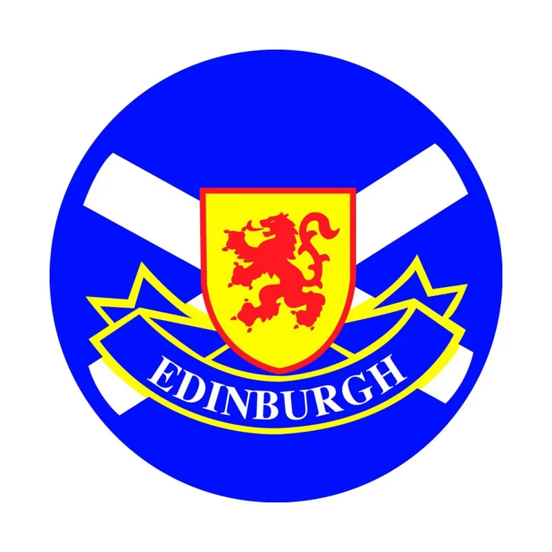 edinburgh scottish roundal sticker