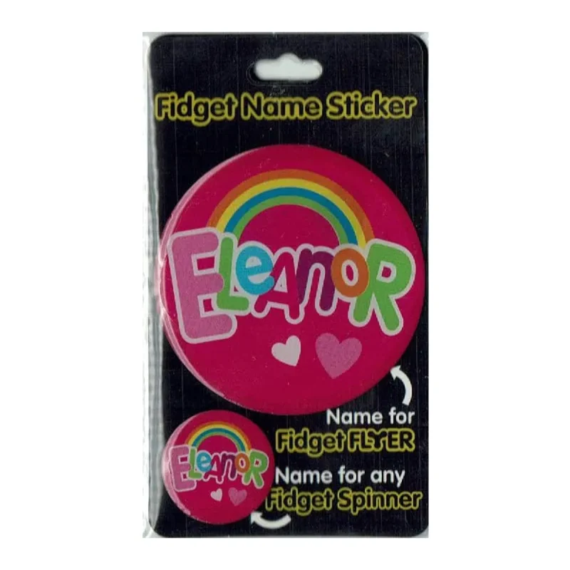 eleanor fidget flyer name stickers