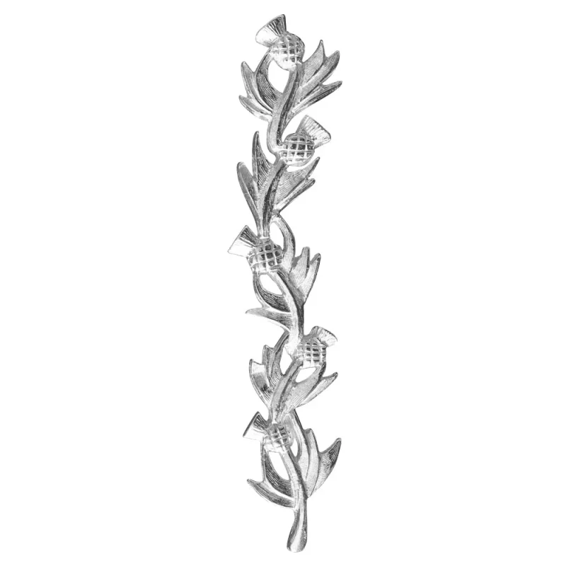 elegant cascading thistles kilt pin