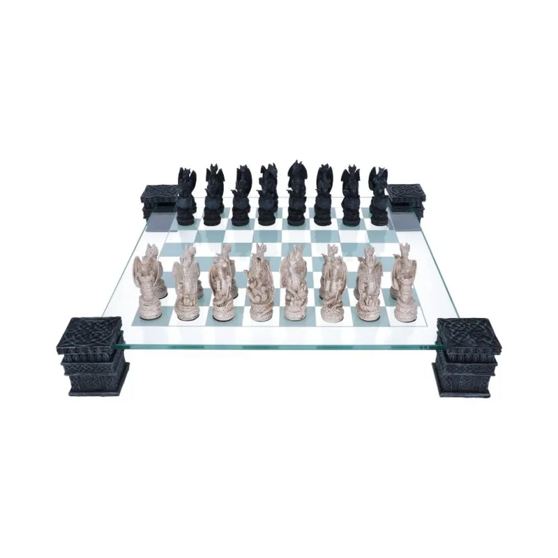 elegant dragon chess set