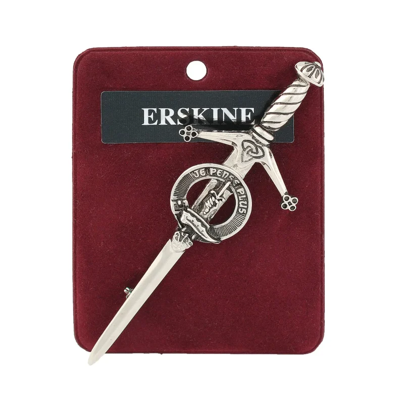 elegant erskine art pewter kilt pin