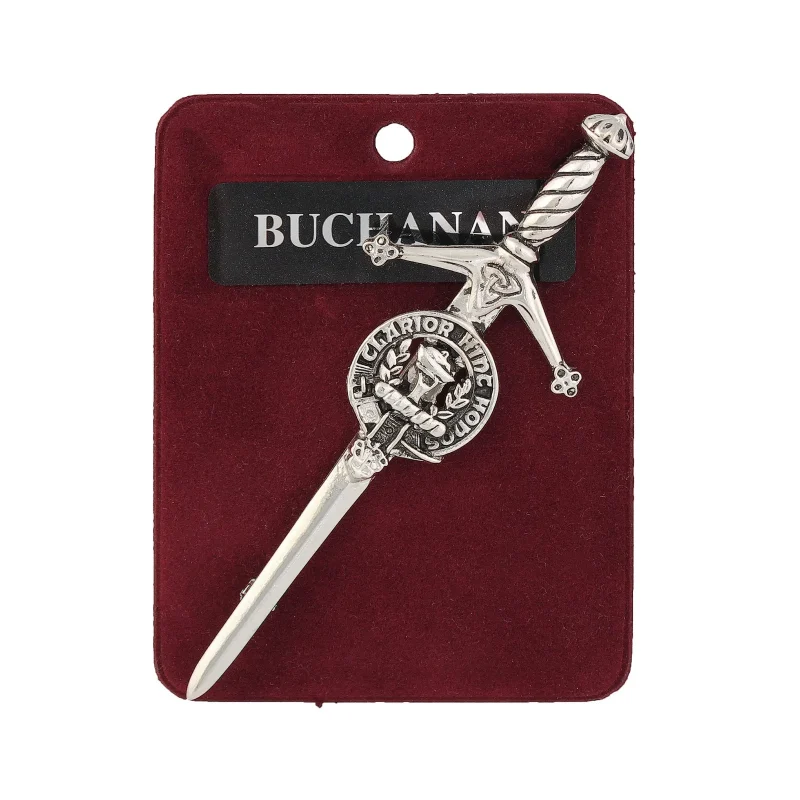 elegant pewter kilt pin buchanan design