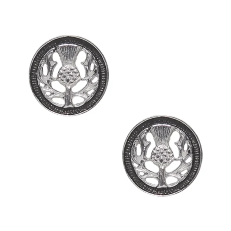 elegant thistle cufflinks