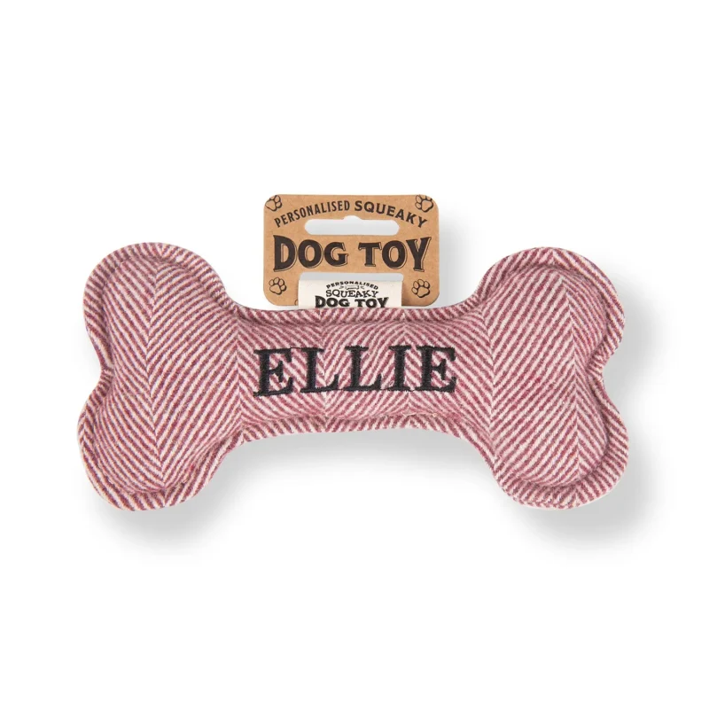 ellie the squeaky bone dog toy