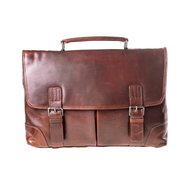 elliot dual gusset laptop briefcase