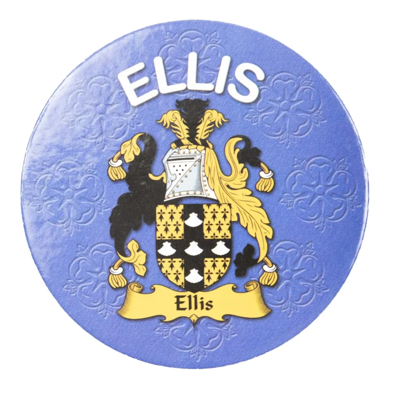 ellis clan round cork coaster