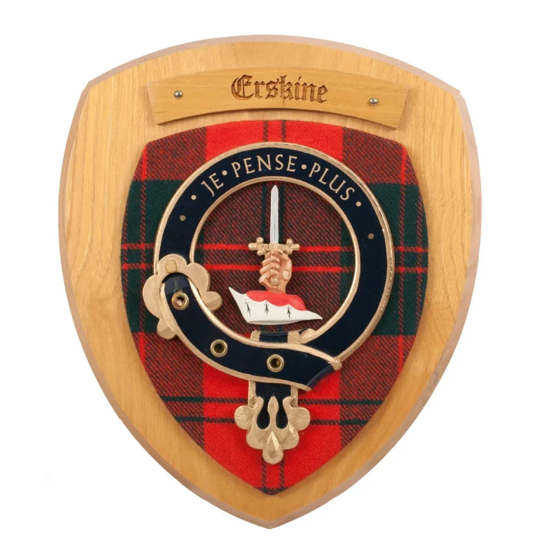 erskine clan wall plaque