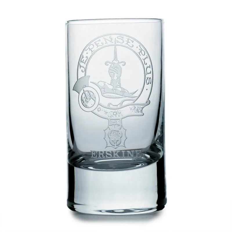 erskine collins crystal clan shot glass