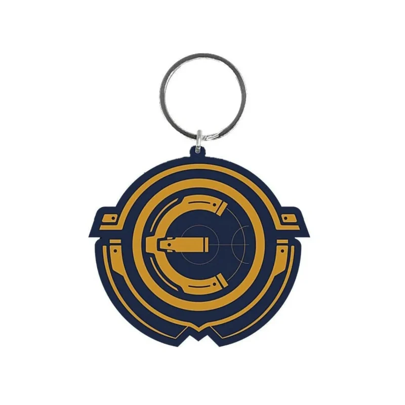 eternals logo rubber keychain