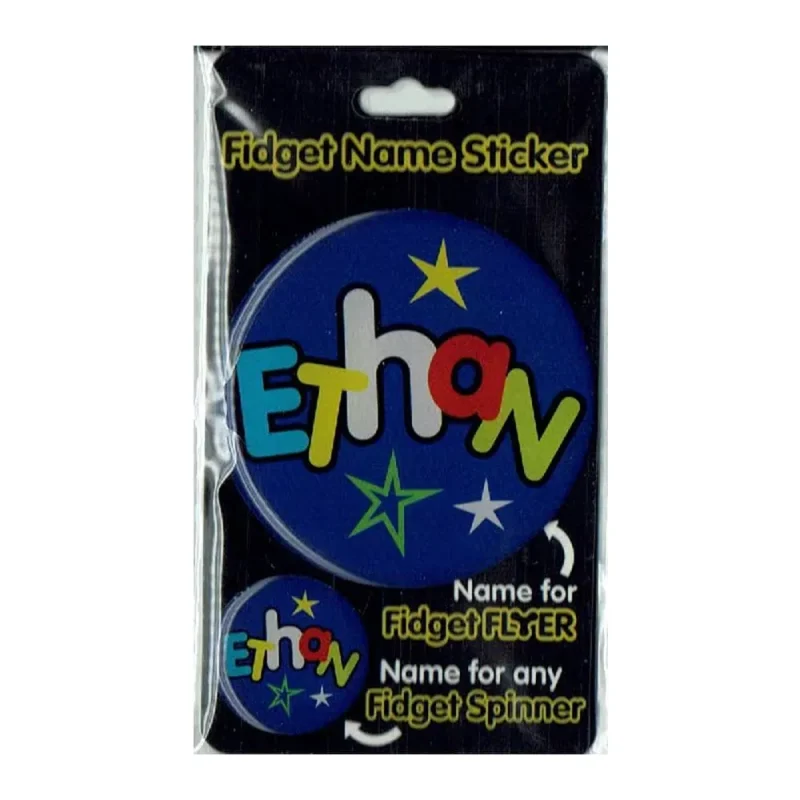 ethan fidget flyer name stickers