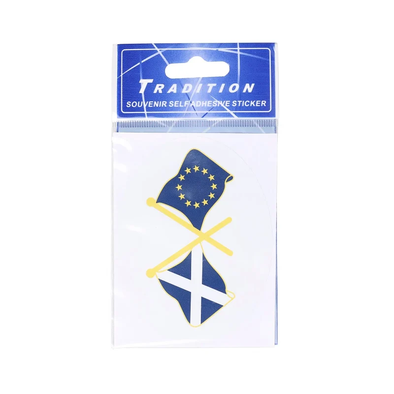 eu saltire double flag stickers