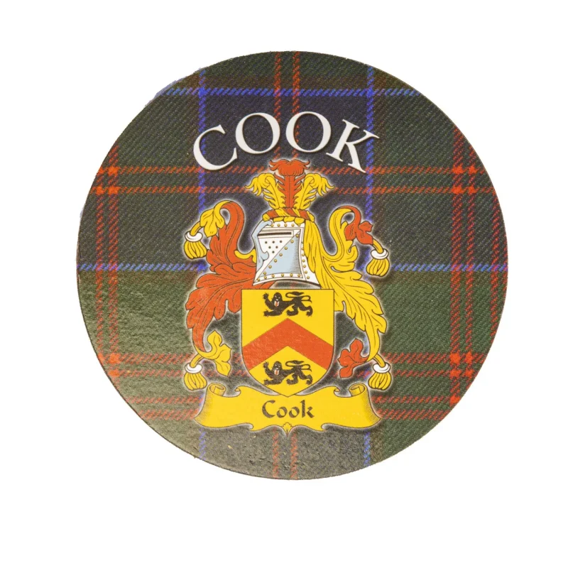 family name round cork coaster cooks essential