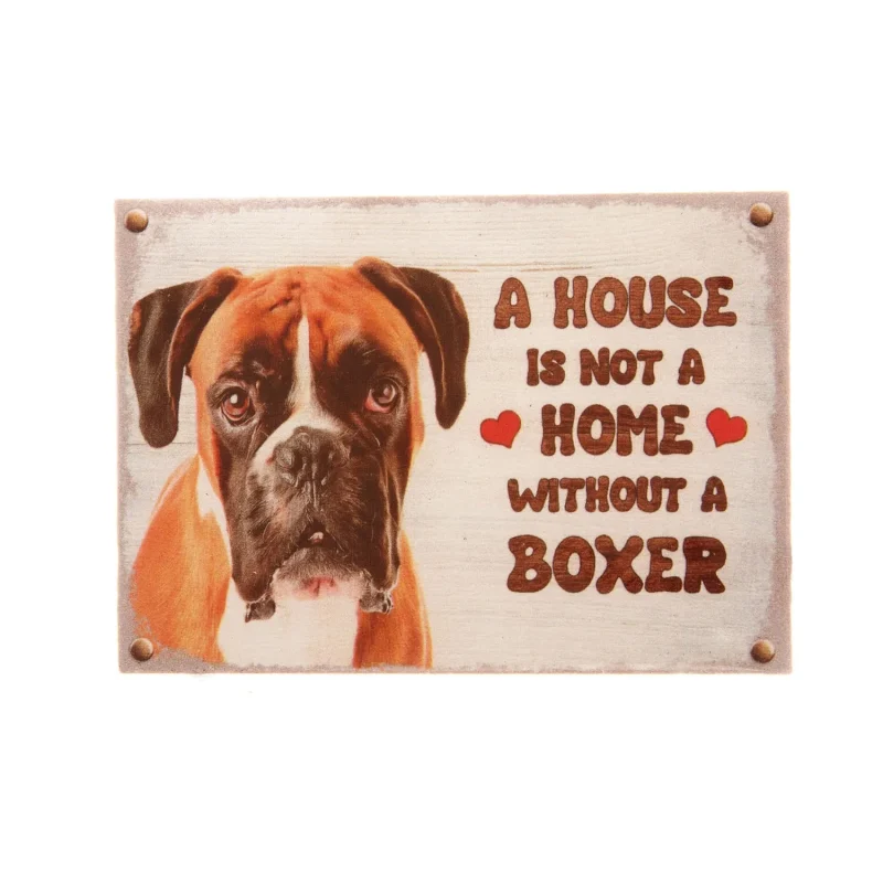 fawn boxer dog fridge magnet