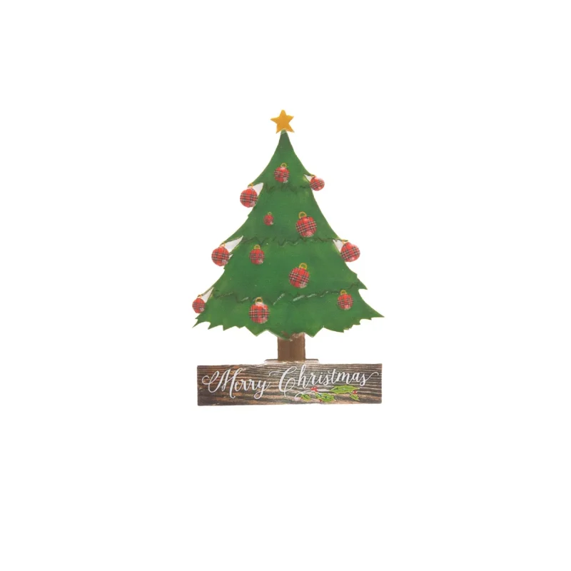 festive christmas tree fridge magnet